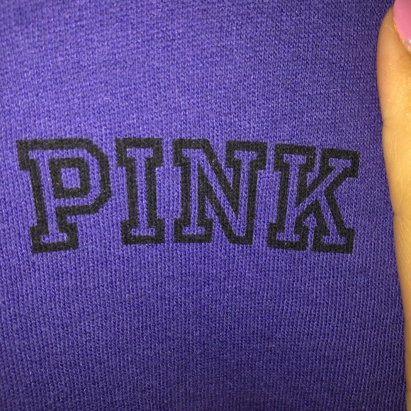 PINK size medium purple long sleeve - Picture 3 of 5